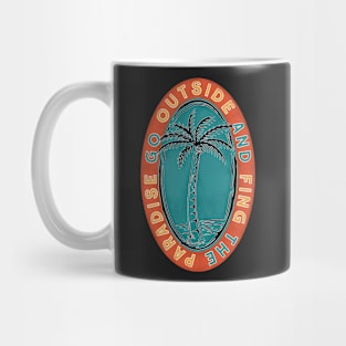 Go Outside Vacation Vintage Illustration Mug